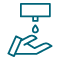 hand washing icon representing infectious disease
