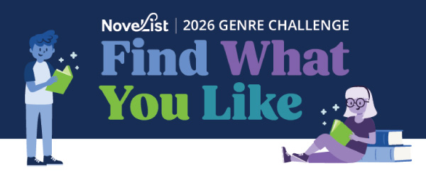 Novelist | 2026 Genre Collection. Find What You Like (illustration of characters reading books)