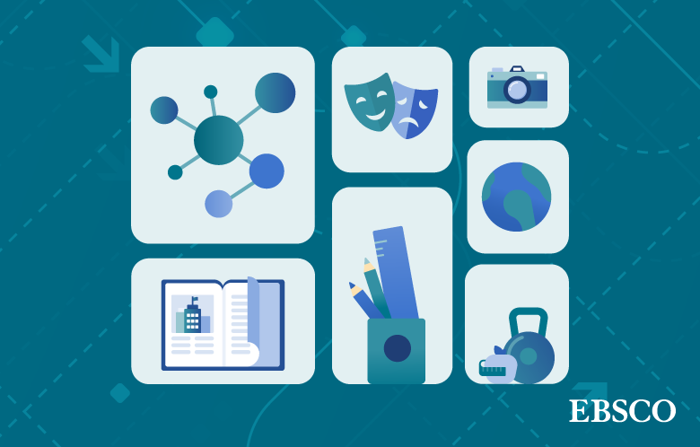 icons representing a variety of academic research disciplines