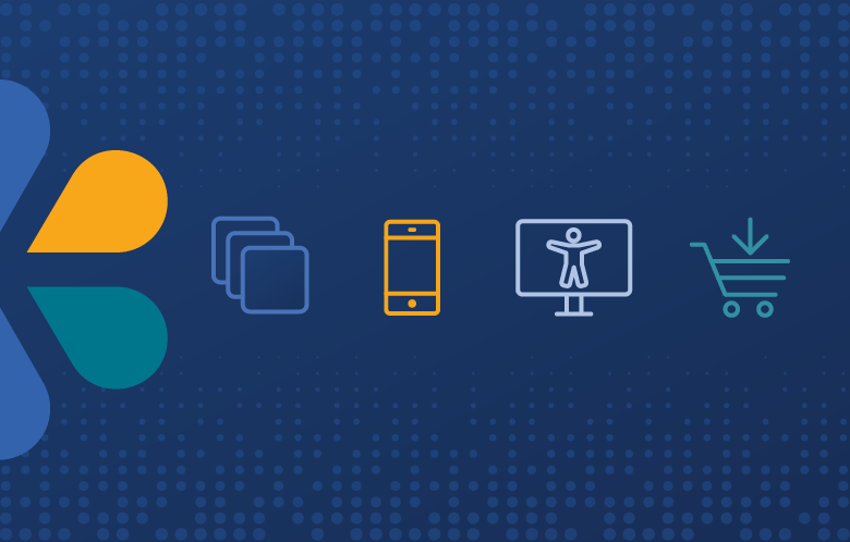 Promotional graphic featuring the EBSCO eBooks logo and icons representing books, mobile access, accessibility and digital acquisition