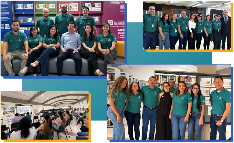 Collage of 4 photos from event