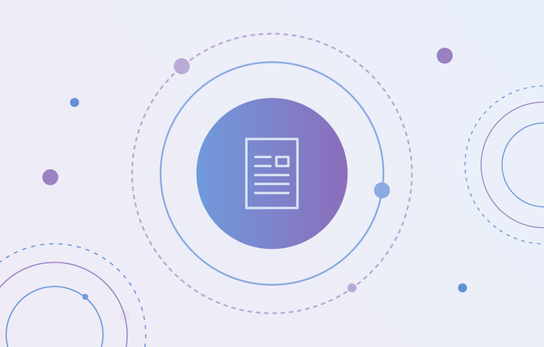 Circle pattern with document icon