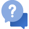 chat bubbles and question mark