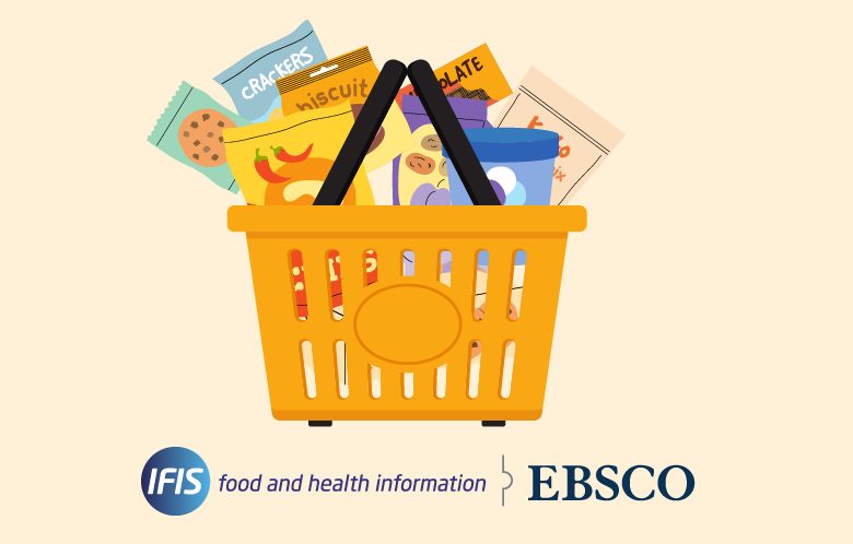 image of a shopping basket full of food packages