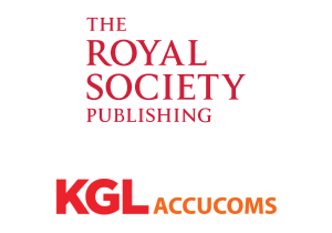 The Royal Society Publishing, KGL Accucoms logos