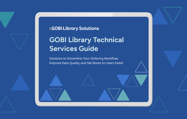 GOBI Library Technical Services Guide cover in tablet