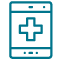 tablet with health icon