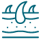 layers of skin and hair icon representing dermotology