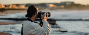 photographer by the sea