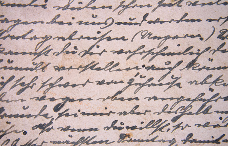 historical script on aged paper