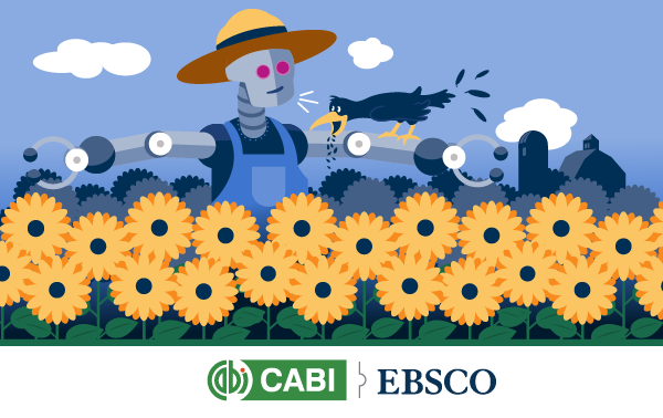 Image of a robot in a field of flowers