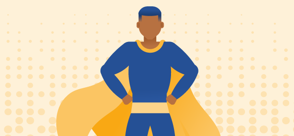 illustration of a superhero