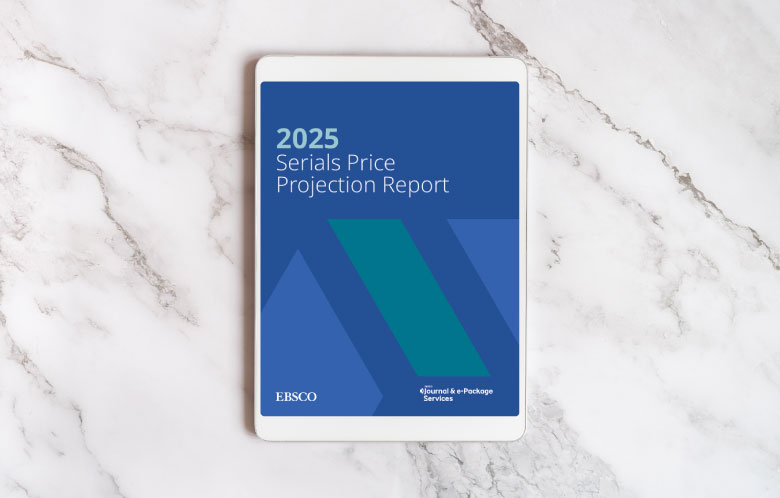 EBSCO publica el Serials Price Projection Report para 2025