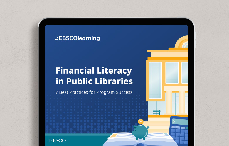 Cover of the FinancialFit Financial Literacy in Public Libraries Guide in tablet
