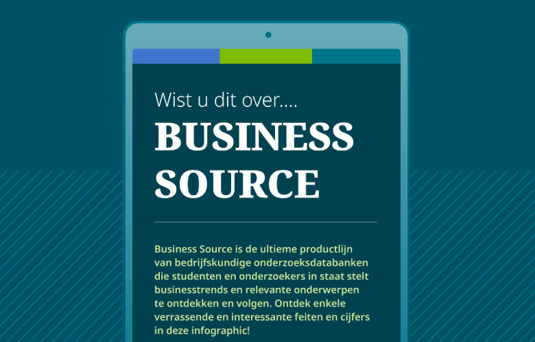 Screenshot of Dutch Business Source Infographic in tablet