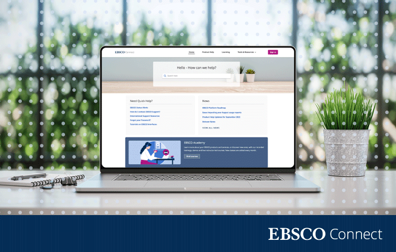 Image of EBSCO Connect page