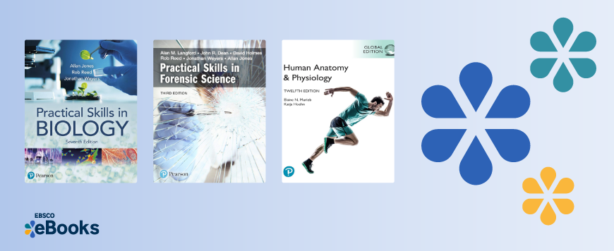 Covers of three e-books featured in this Pearson collection