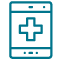 tablet with health icon