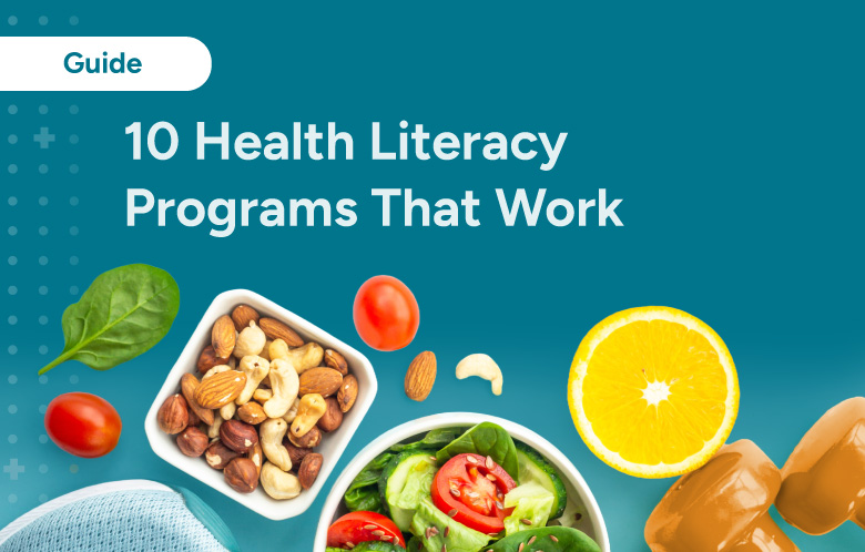 guide title 10 Health Literacy Programs That Work and healthy food