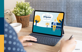 Tablette Flipster videosuna bakarken not alan kişi