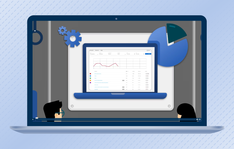 Screenshot van de video ‘Start uw reis met EBSCO en OpenAthens’ op een laptop