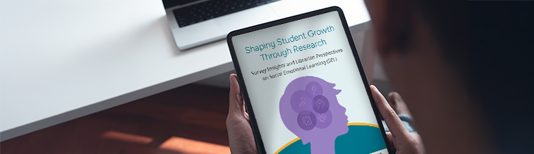 cover of EBSCO SEL in Schools white paper on a tablet device