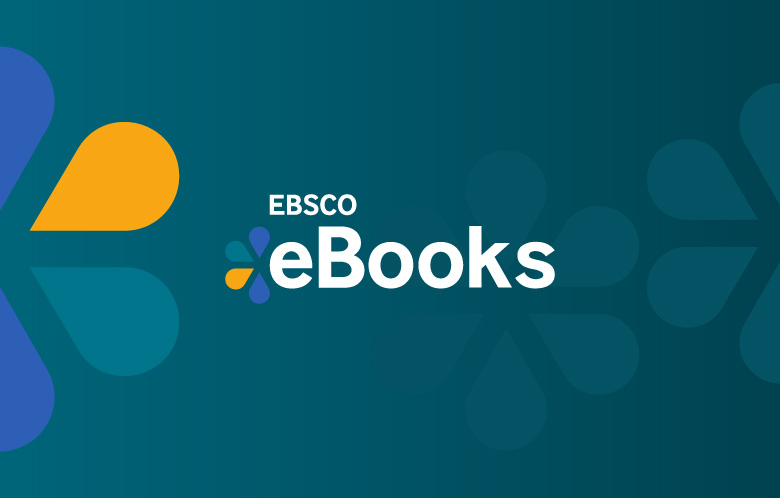 EBSCO eBooks with eBooks logo mark and a gradient background