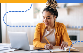 estudiante con portatil