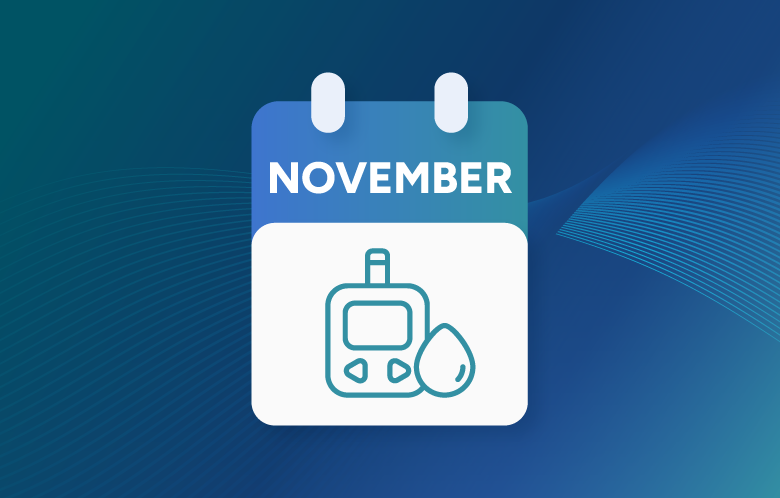 november diabetes management calendar icon