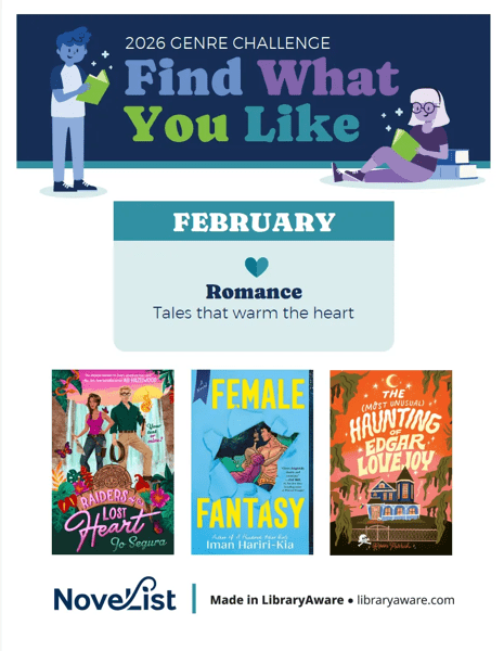 Image of the Find What You Like in February book flyer