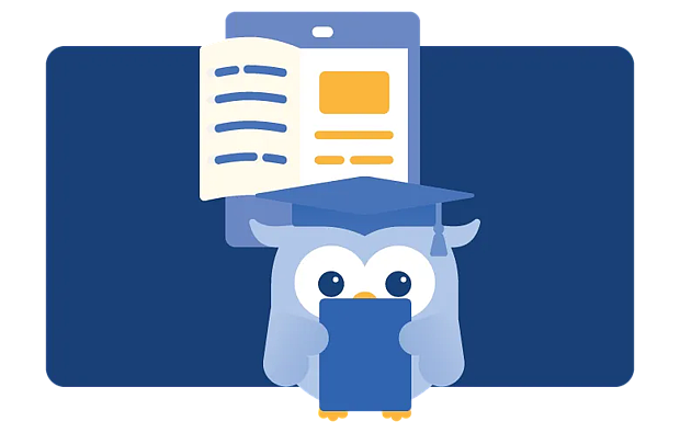 Ebby holding a tablet with large tablet reader 